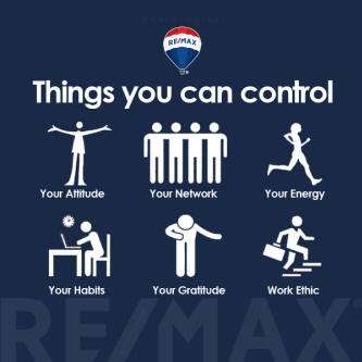 Things you can control: Your Attitude; Your Network; Your Energy; Your Habits; Your Gratitude; Work Ethic.&nbsp;#midweekmindset #remaxcoloradoagent #anthonyrael