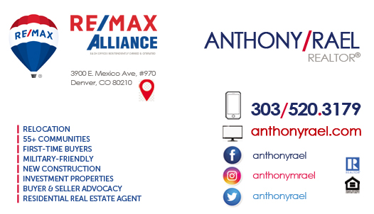 Experienced Honest & Trustworthy REMAX Denver Colorado Real Estate Agents & Relocation Experts : Homes for Sale in Arvada, Aurora, Brighton, Boulder, Broomfield, Erie, Evergreen, Golden, Highlands Ranch, Lakewood, Littleton, Parker, Thornton, Westminster : #JustCallAnts Anthony Rael, Denver Colorado REMAX Realtors