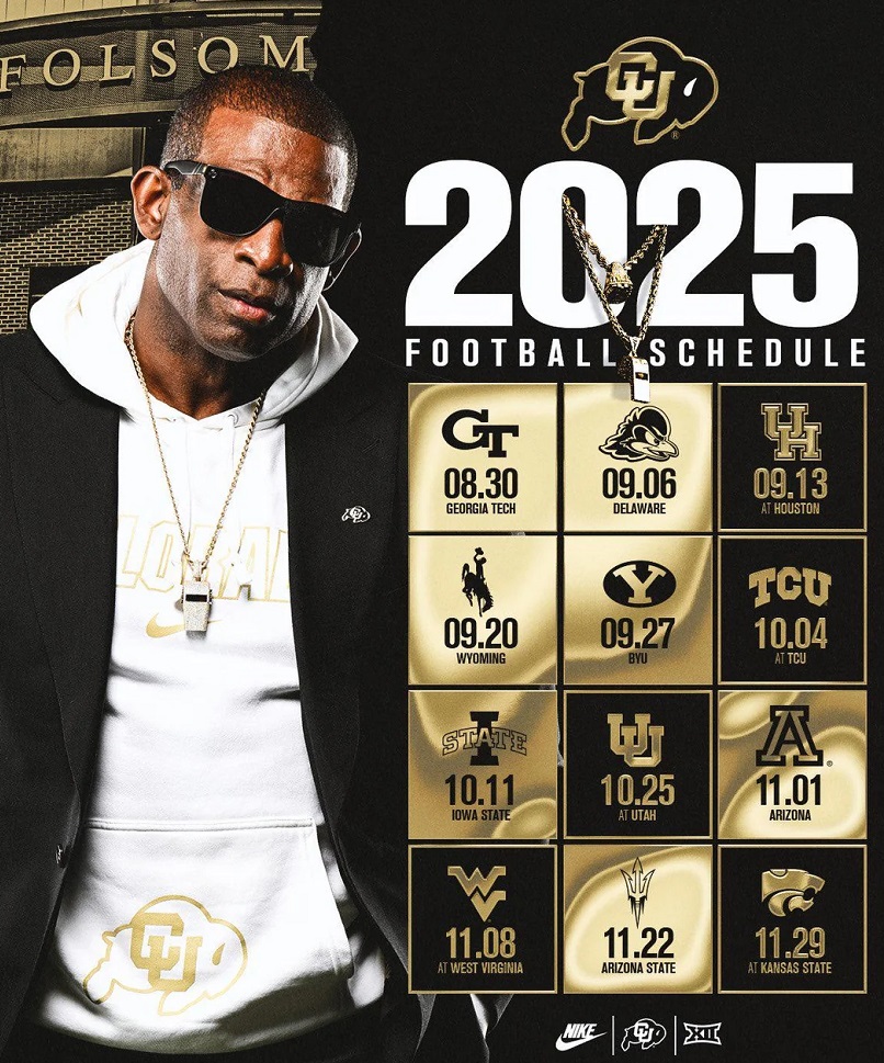 2025 Colorado Buffaloes Football Schedule (CU Buffs)